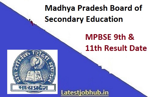 MPBSE Class 9 & 11 Result