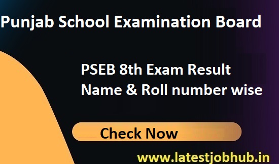 Punjab Board 8th Exam Score