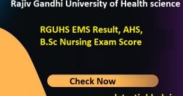 RGUHS B.Sc Nursing Result