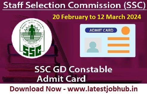 SSC Constable GD Admit Card 2023-24