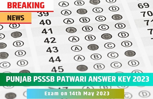 Punjab Patwari Answer key 2023 