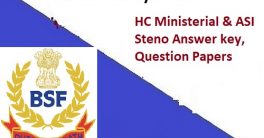 BSF HC Ministerial Answer key