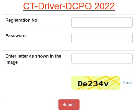 CISF Driver DCPO Admit Card 2023 