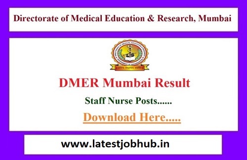 DMER Staff Nurse Result