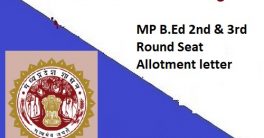 MP B.Ed 2nd Seat Allotment Letter 2023