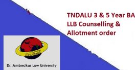 TN Law University Admission Result