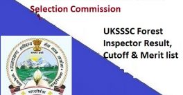 Uttarakhand SSSC Forest Inspector Result