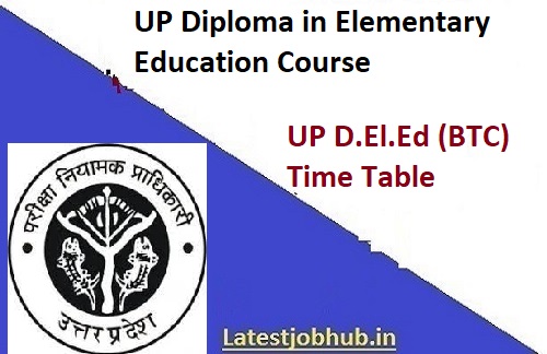 UP DElEd Time Table 2023