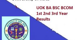 UOK BA BSC BCOM Result