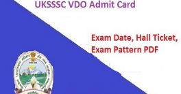 UKSSSC Gram Vikas Adhikari Hall Ticket