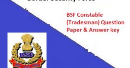 BSF Tradesman Answer key