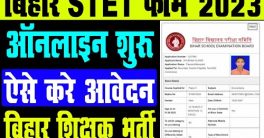 Bihar STET Application Form 2023