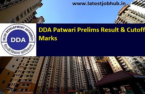 DDA Patwari Prelims Result 2023