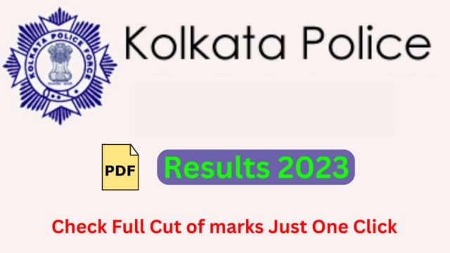 Kolkata Police Constable Cutoff Marks