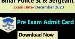 BPSSC SI Exam Date City Name