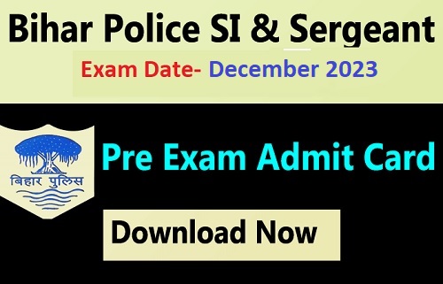 BPSSC SI Exam Date City Name