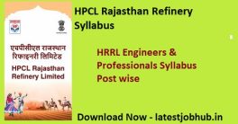 HRRL Engineer & Professional Exam Pattern