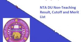 NTA DU Non-Teaching Result 2023-24