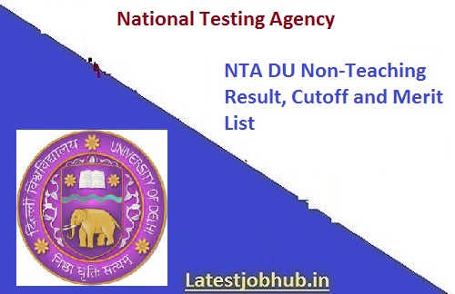 NTA DU Non-Teaching Result 2023-24