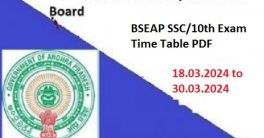 AP SSC Exam Time Table 2024