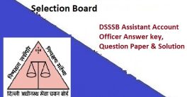 Delhi Account Officer Answer Sheet