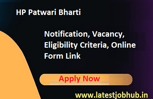 HP Patwari Recruitment 2024