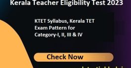 Kerala TET Syllabus 2024