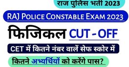Rajasthan Constable PST/PET Merit List