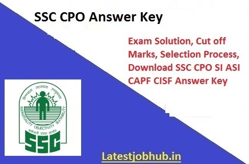 SSC CPO SI Delhi Police Answer Sheet