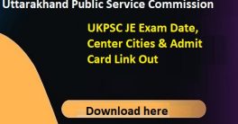 UKPSC JE Exam Hall Ticket