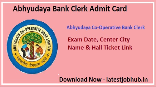 Abhyudaya Bank Clerk Hall Ticket
